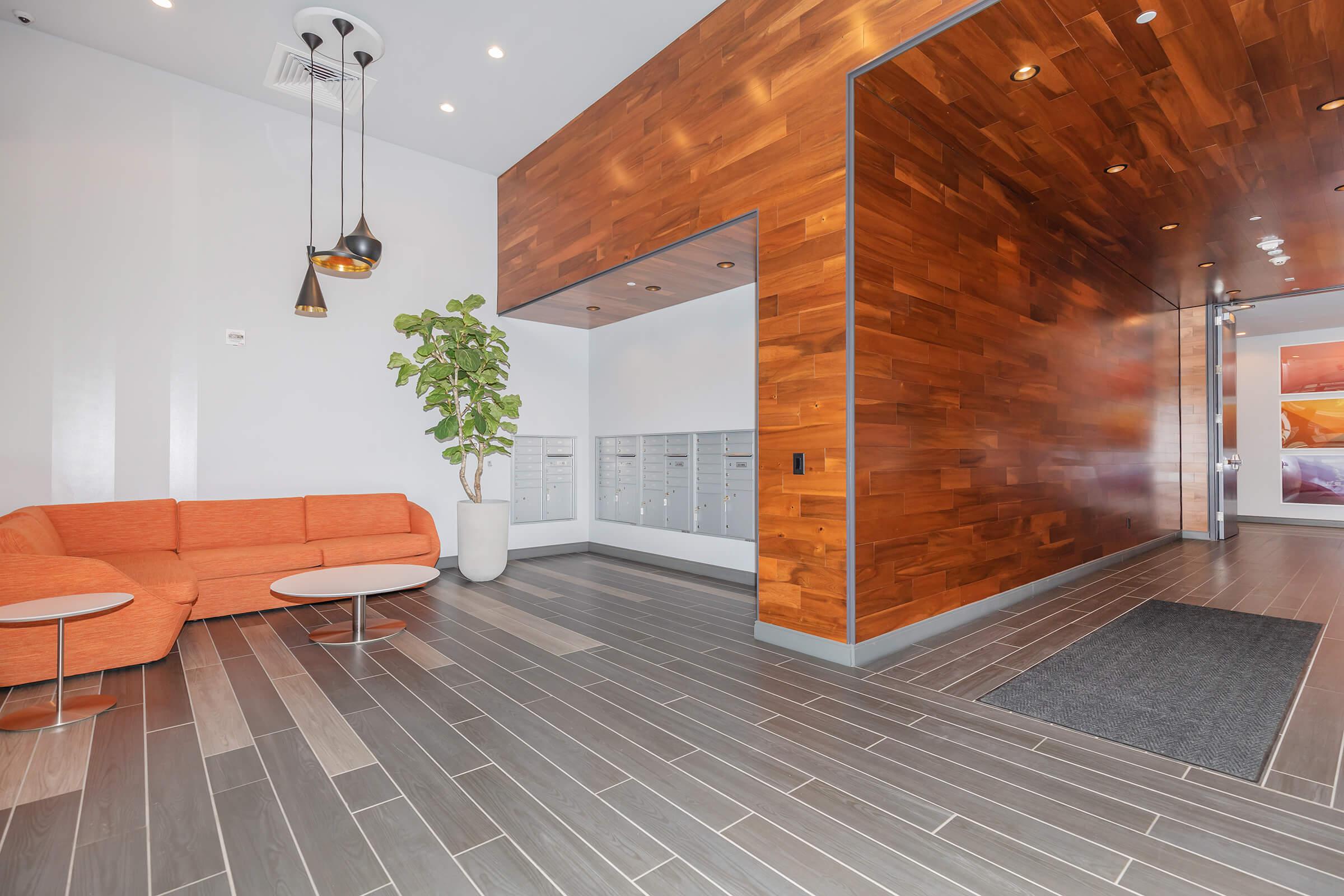 a room filled with furniture and a fireplace