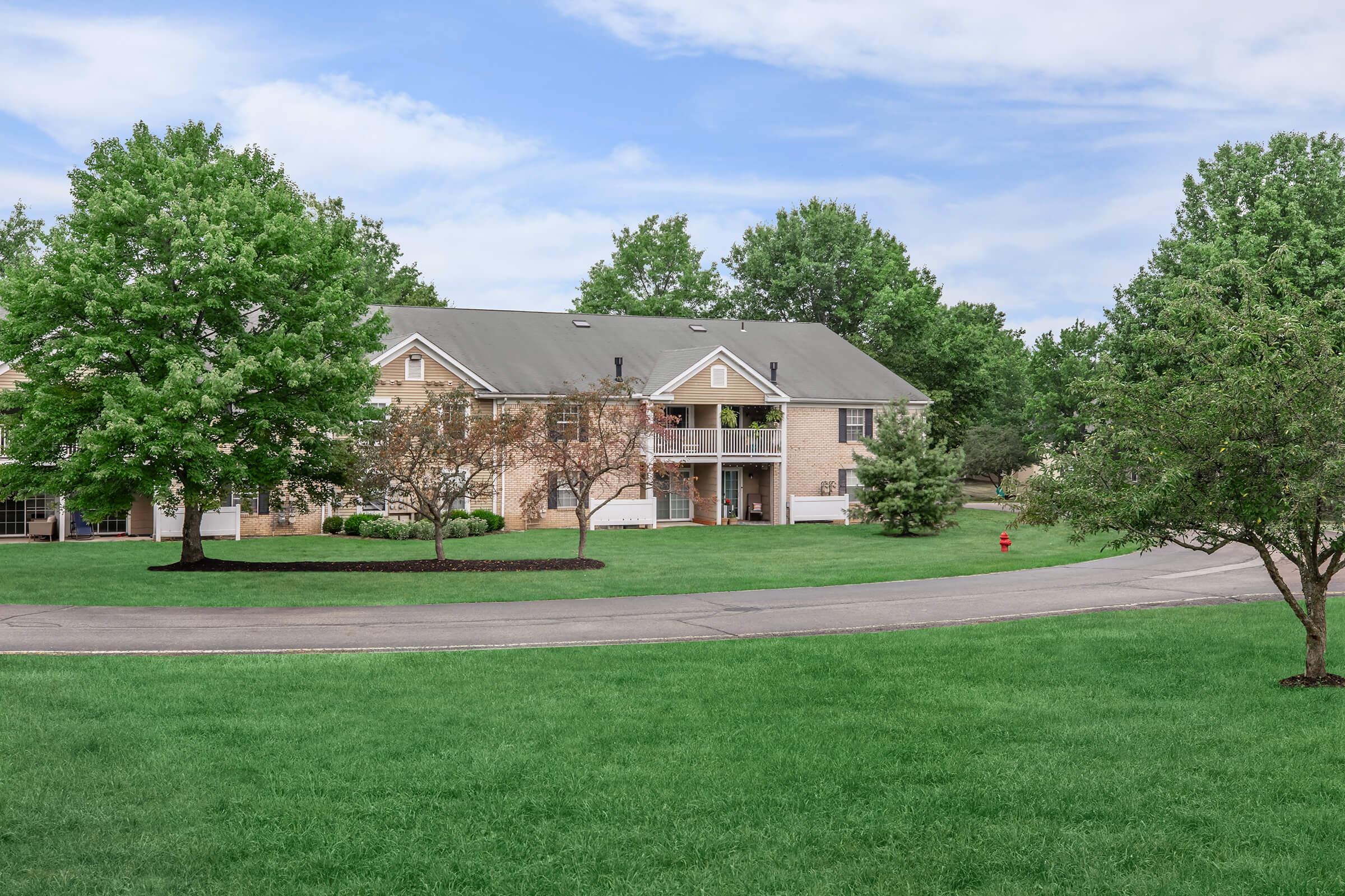 a house with a grass field