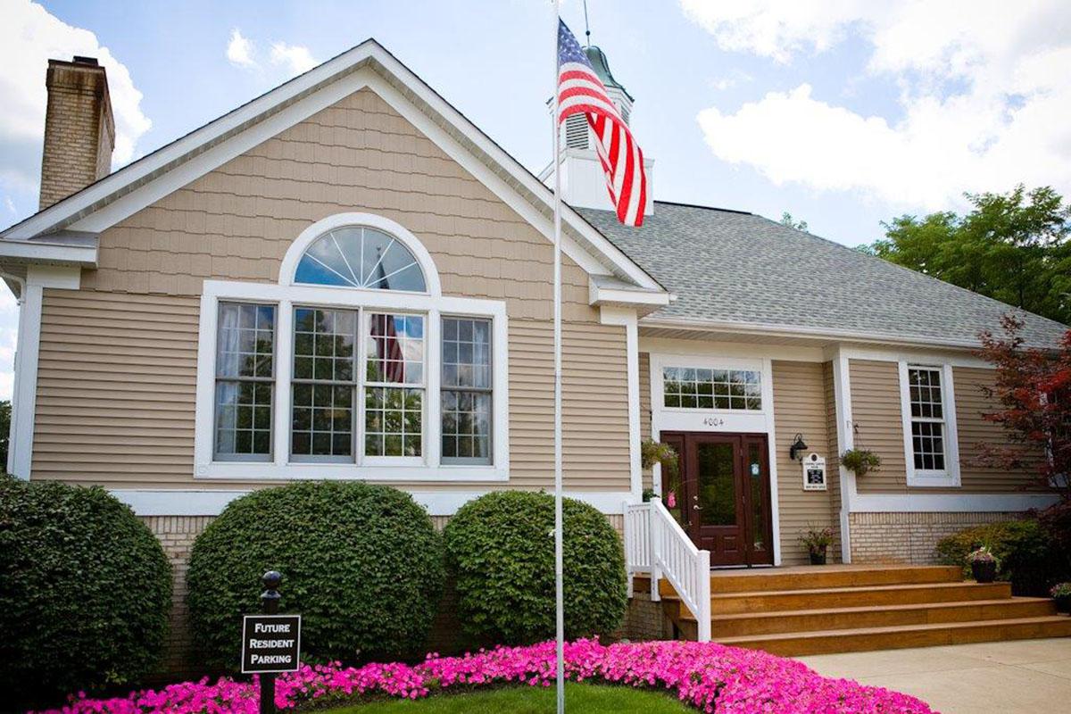 a large lawn in front of a house