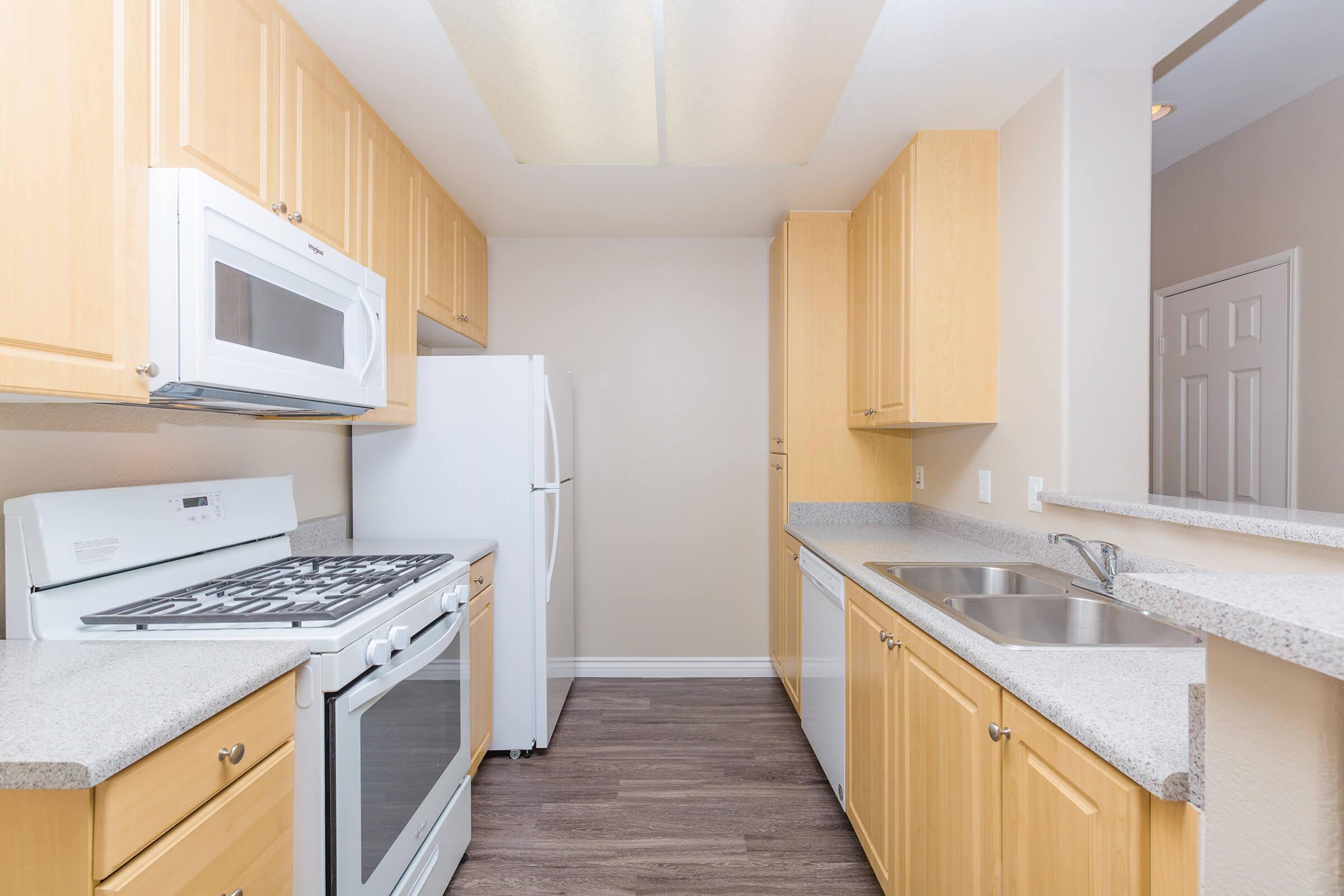 Laurel Glen Apartment Homes has custom cabinetry 