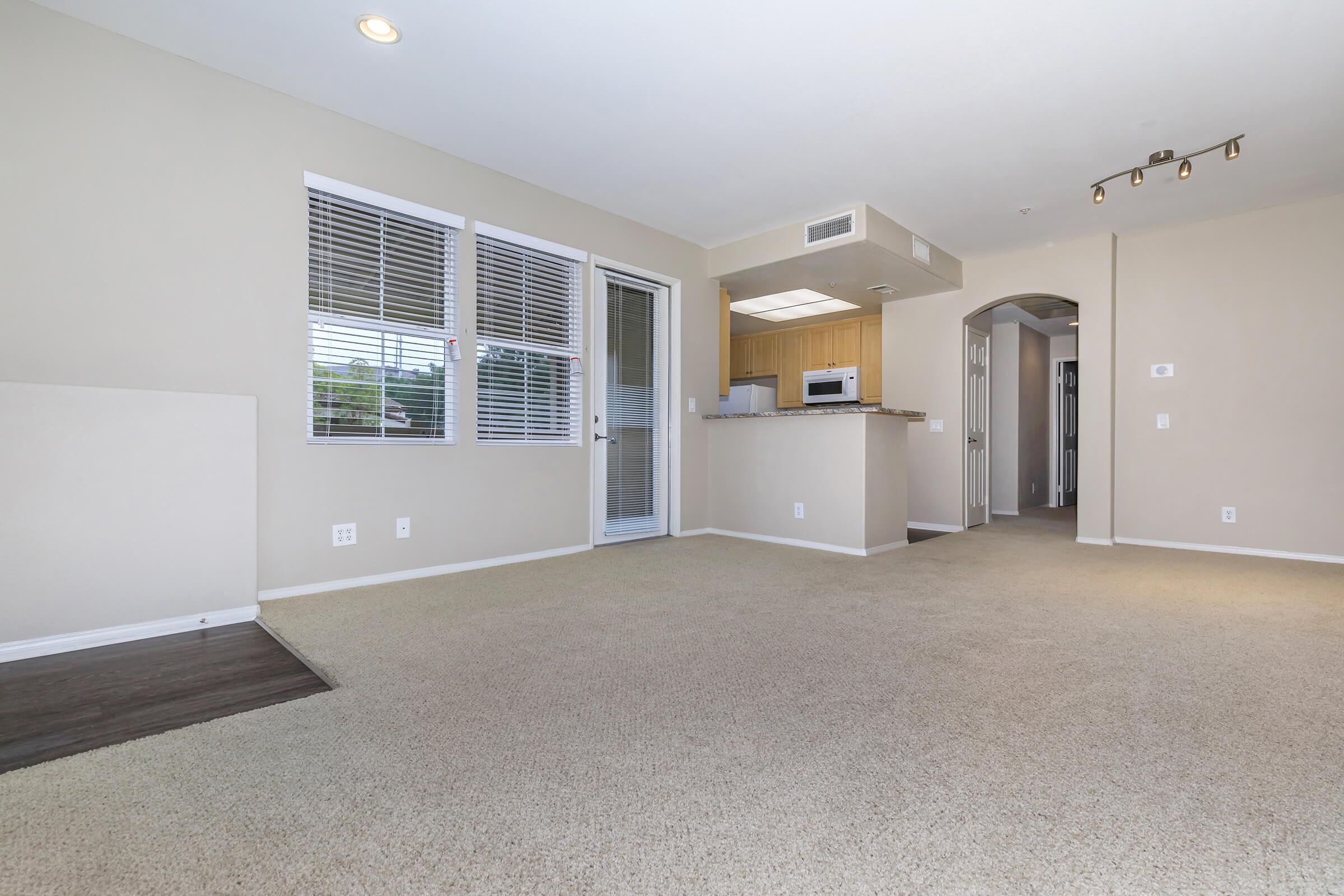 Spacious living room at Laurel Glen Apartment Homes