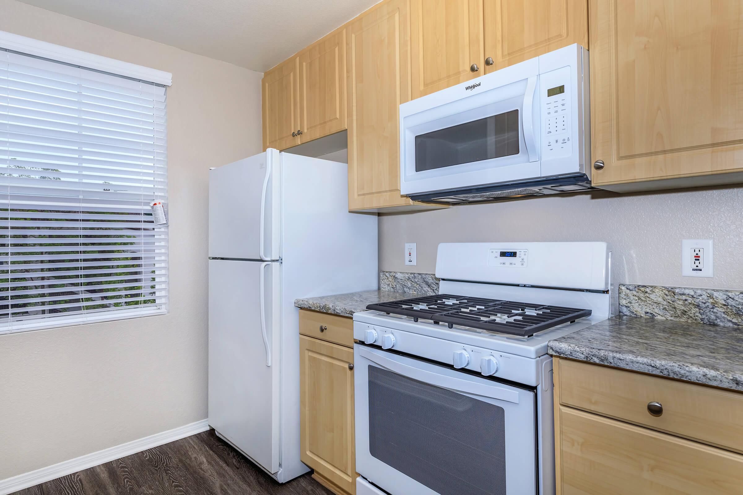Laurel Glen Apartment Homes has custom cabinetry