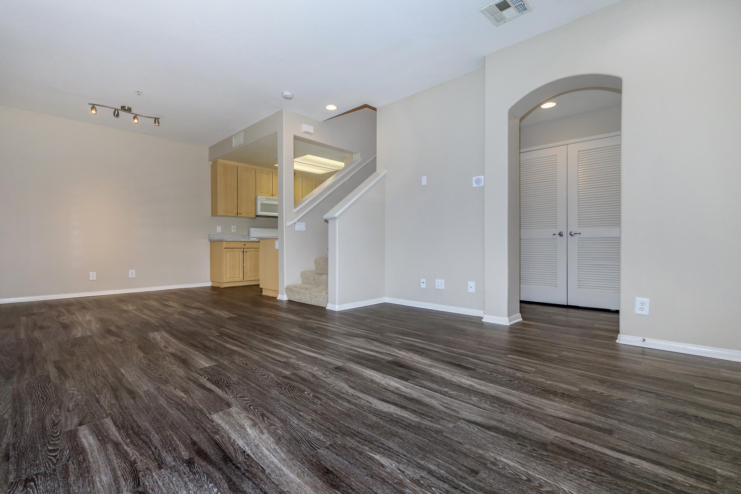 Beautiful hardwood-style flooring at Laurel Glen Apartment Homes