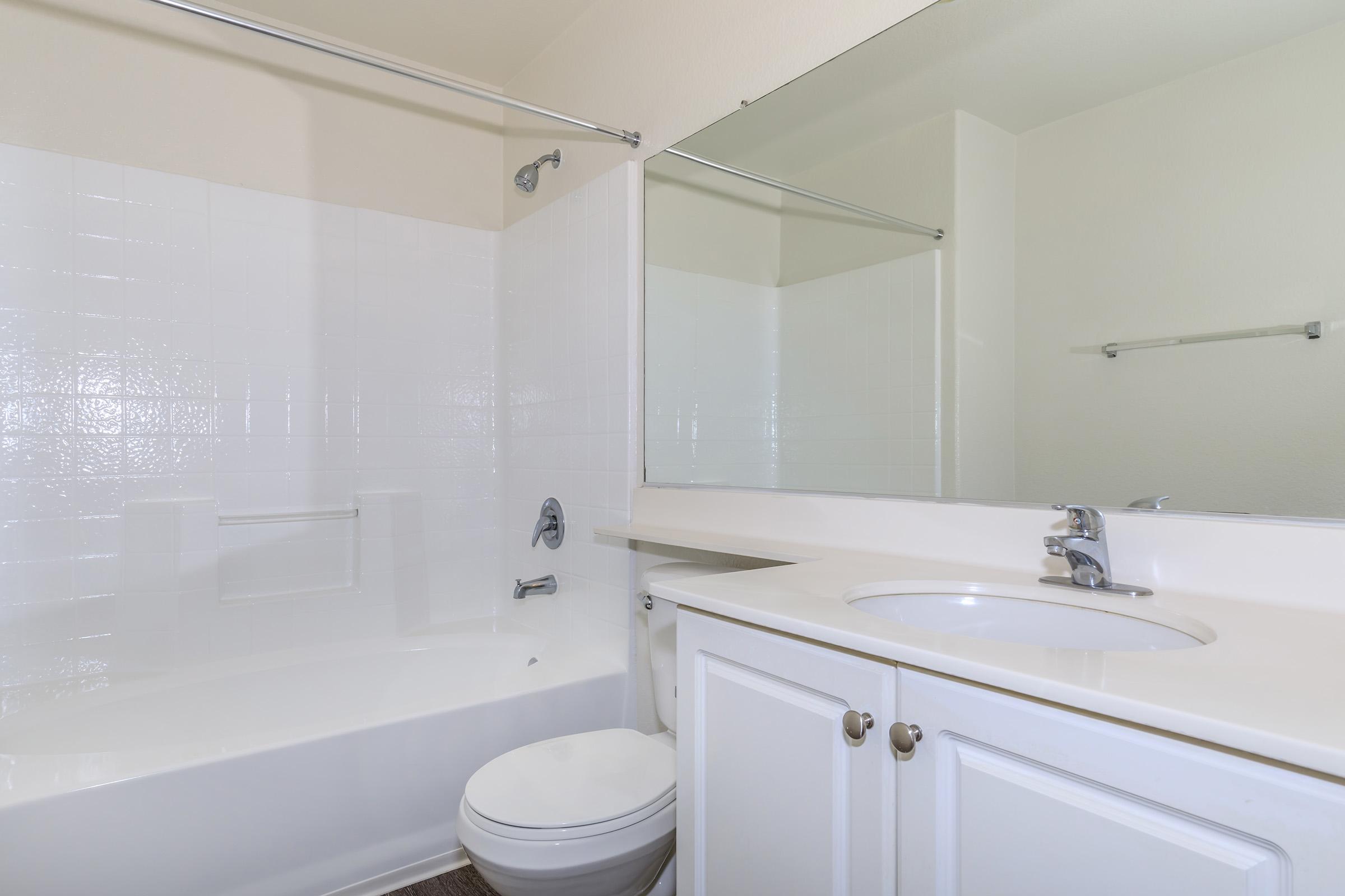 Contemporary bathroom at Laurel Glen Apartment Homes