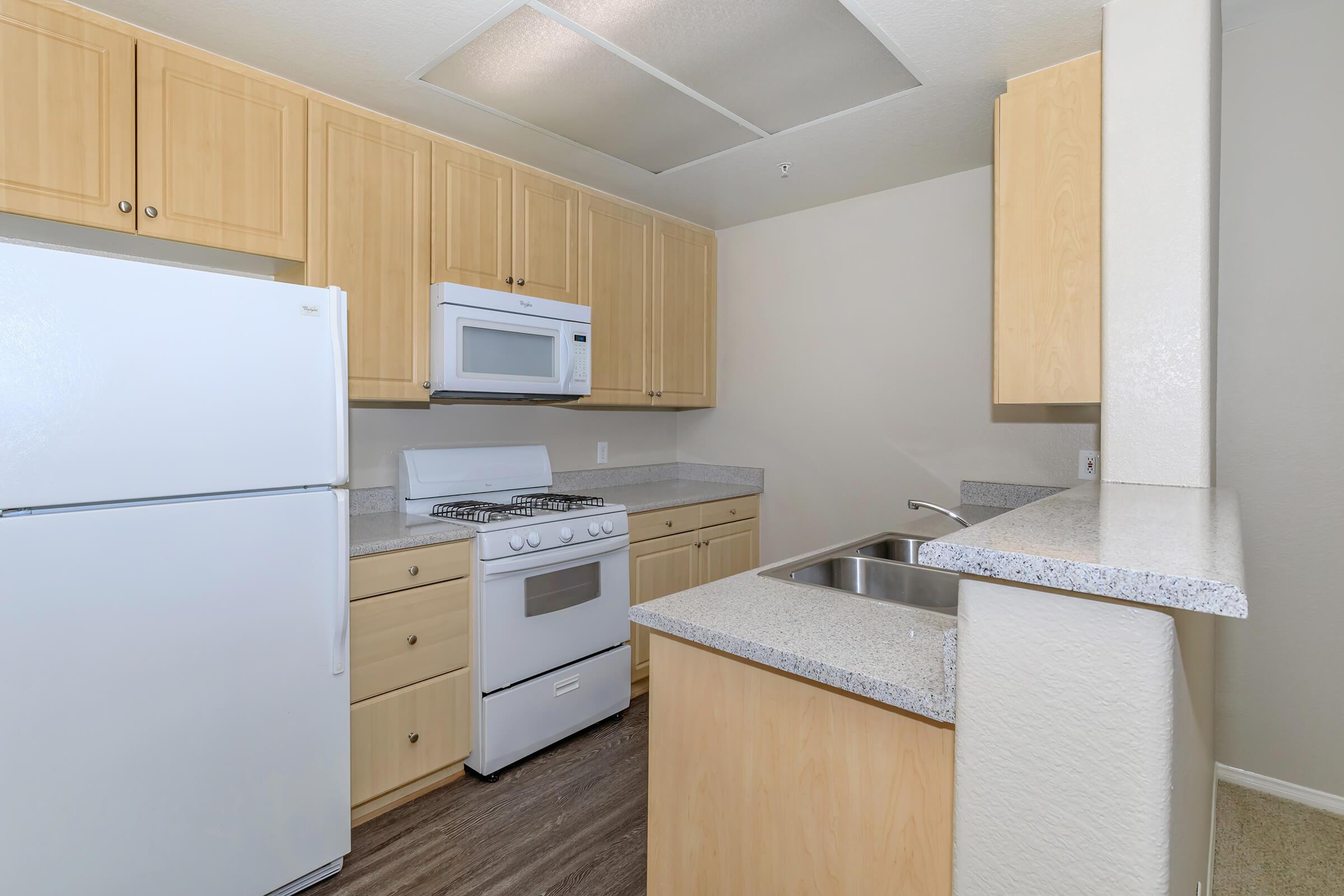 Laurel Glen Apartment Homes has custom cabinetry