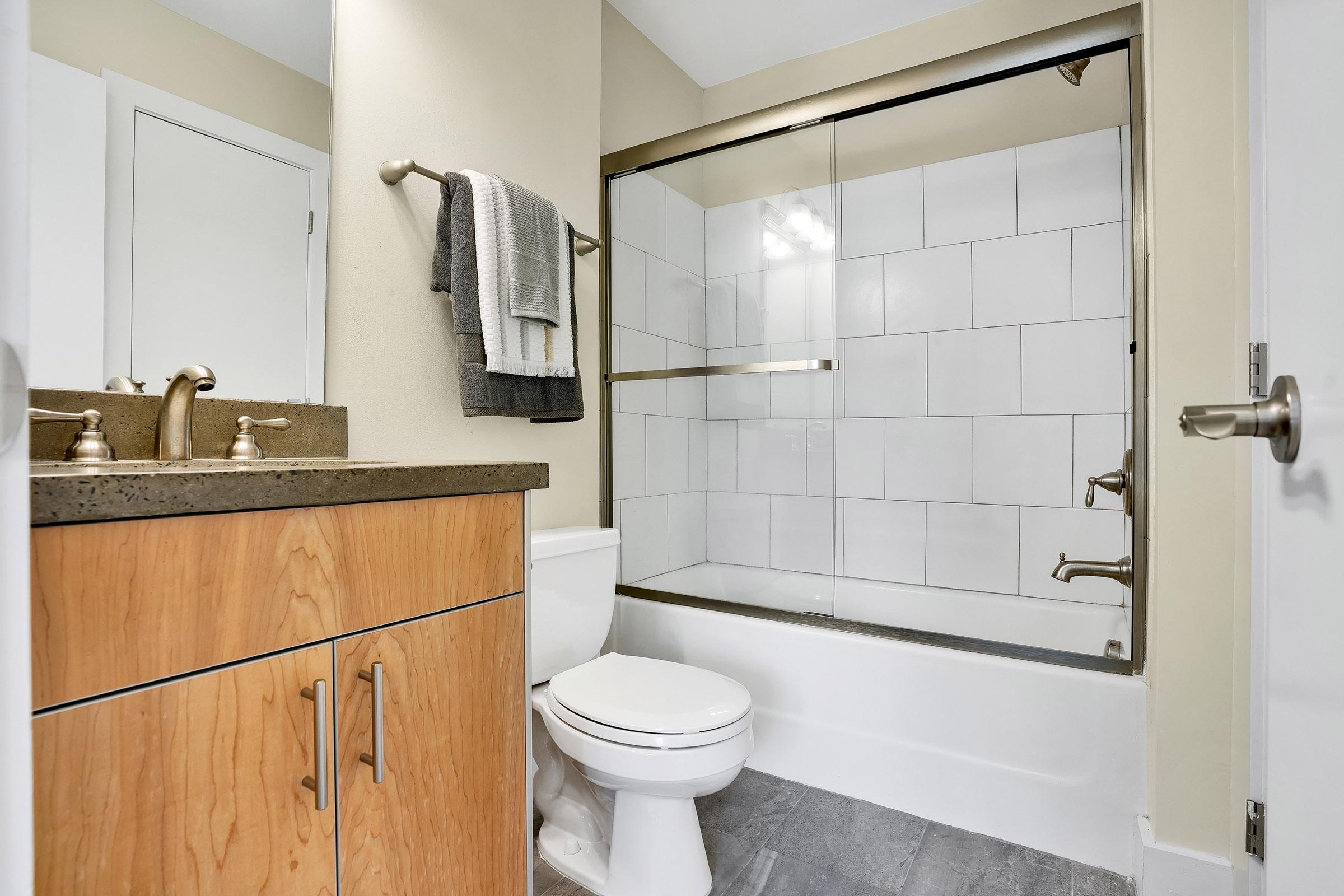 Spacious Bathroom At Elevation In Wilmington, NC