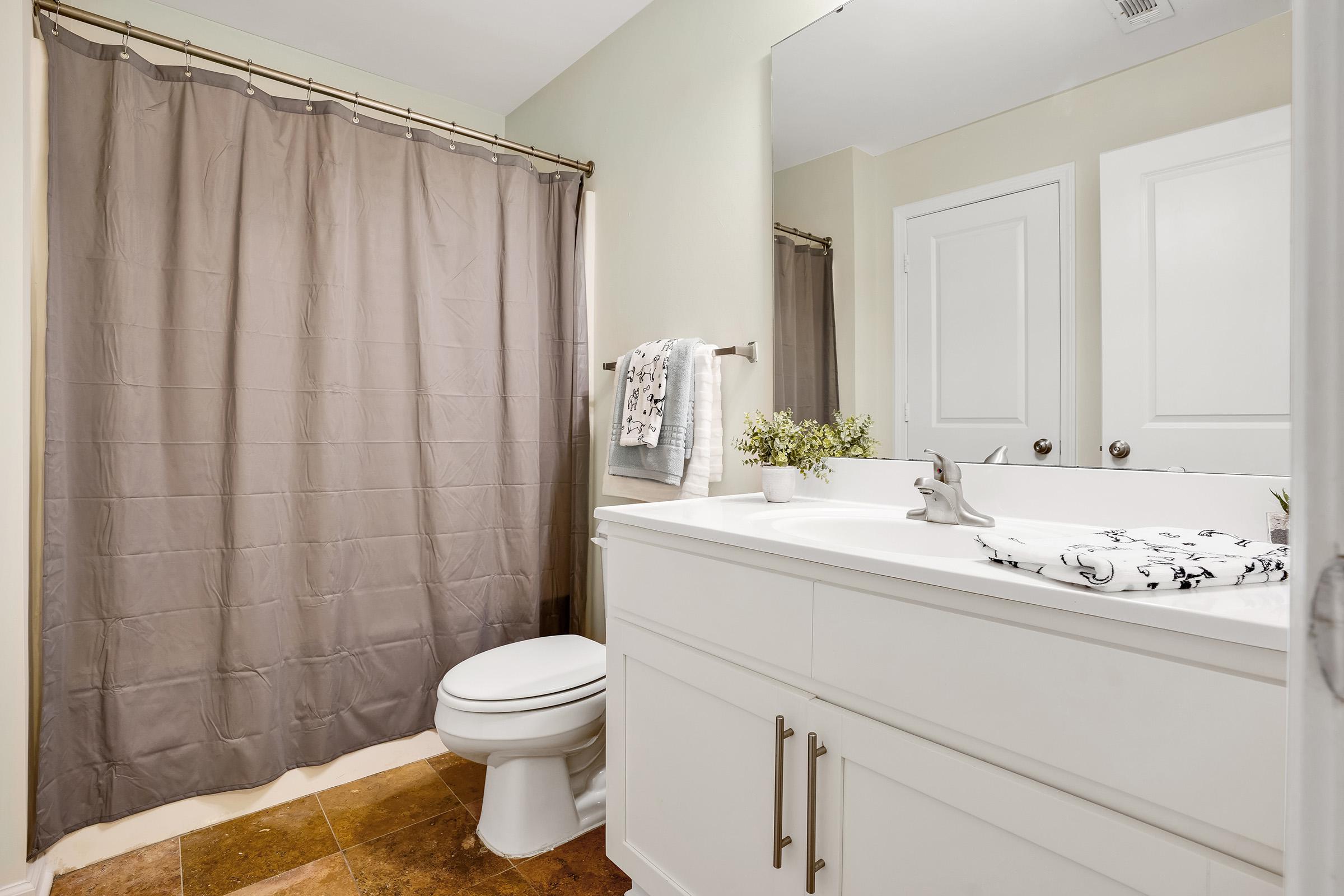 Spacious Bathroom At Elevation In Wilmington, NC