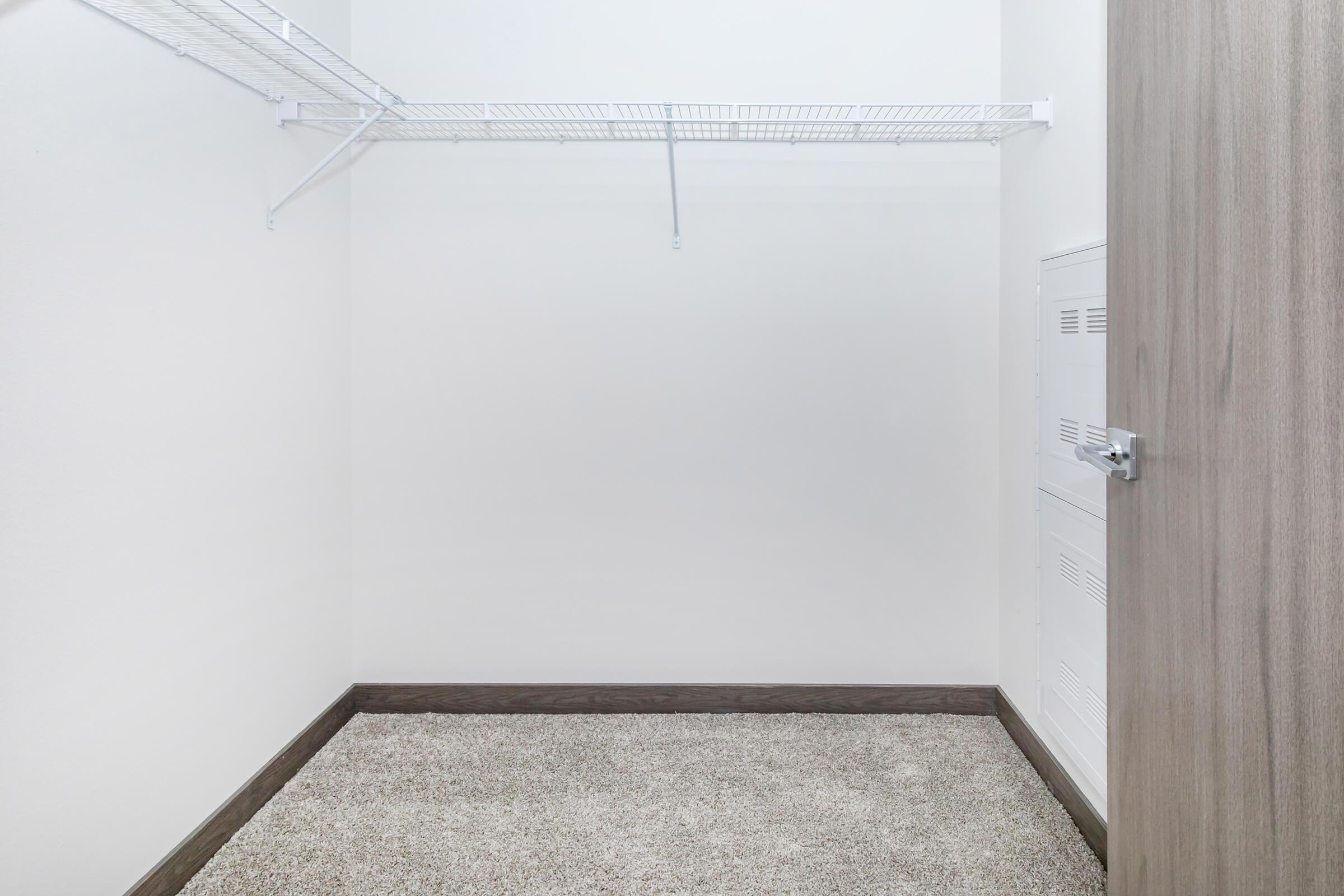 a close up of a shower in a small room