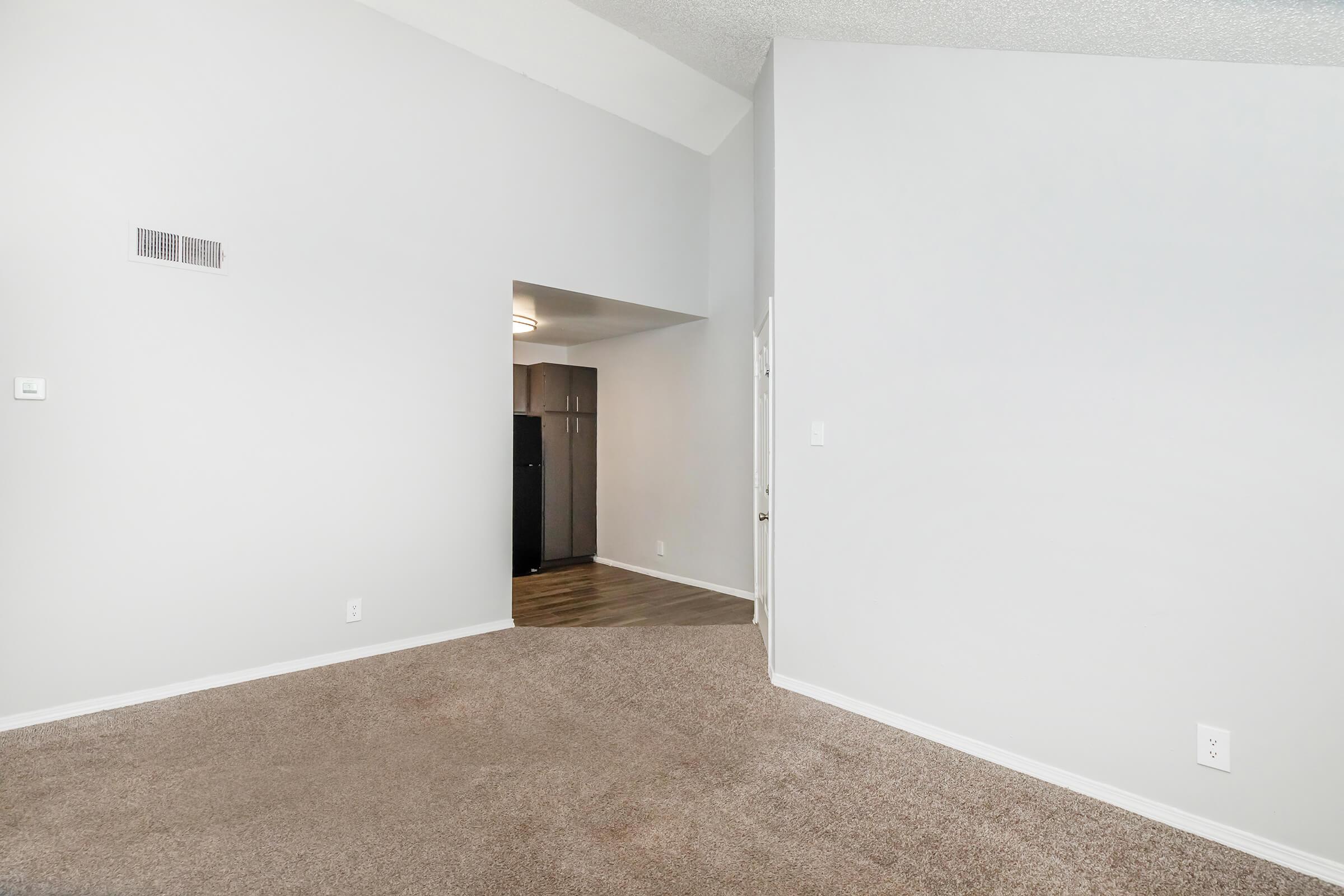 a refrigerator in a room