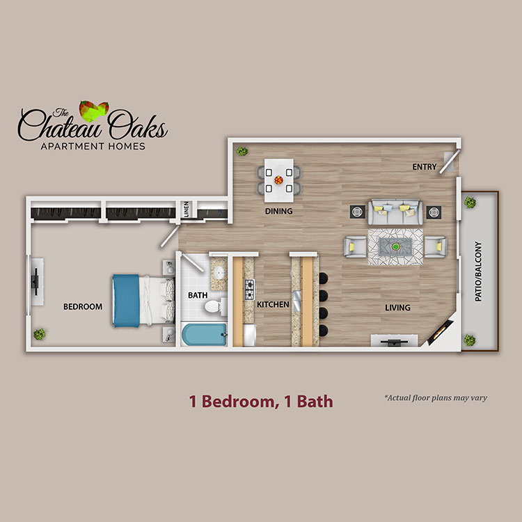 Floor plan image of 1 Bedroom Flat