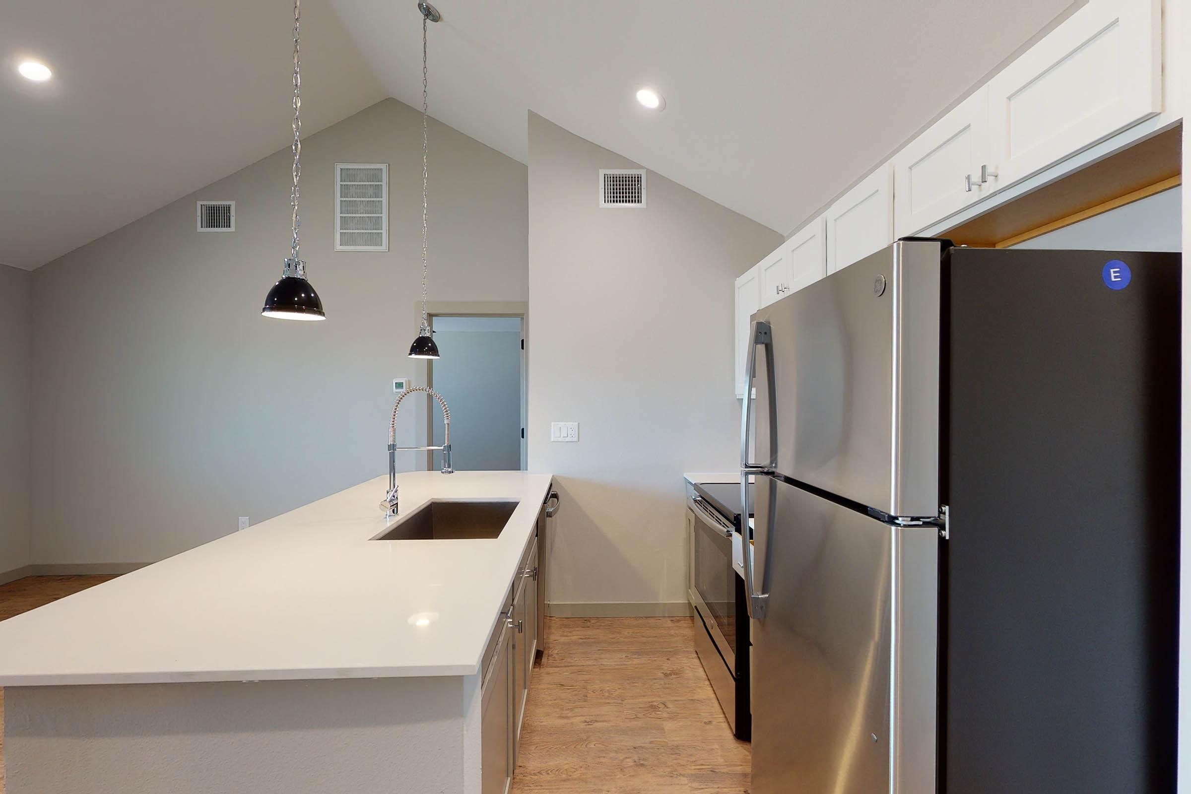 kitchen with a white countertop