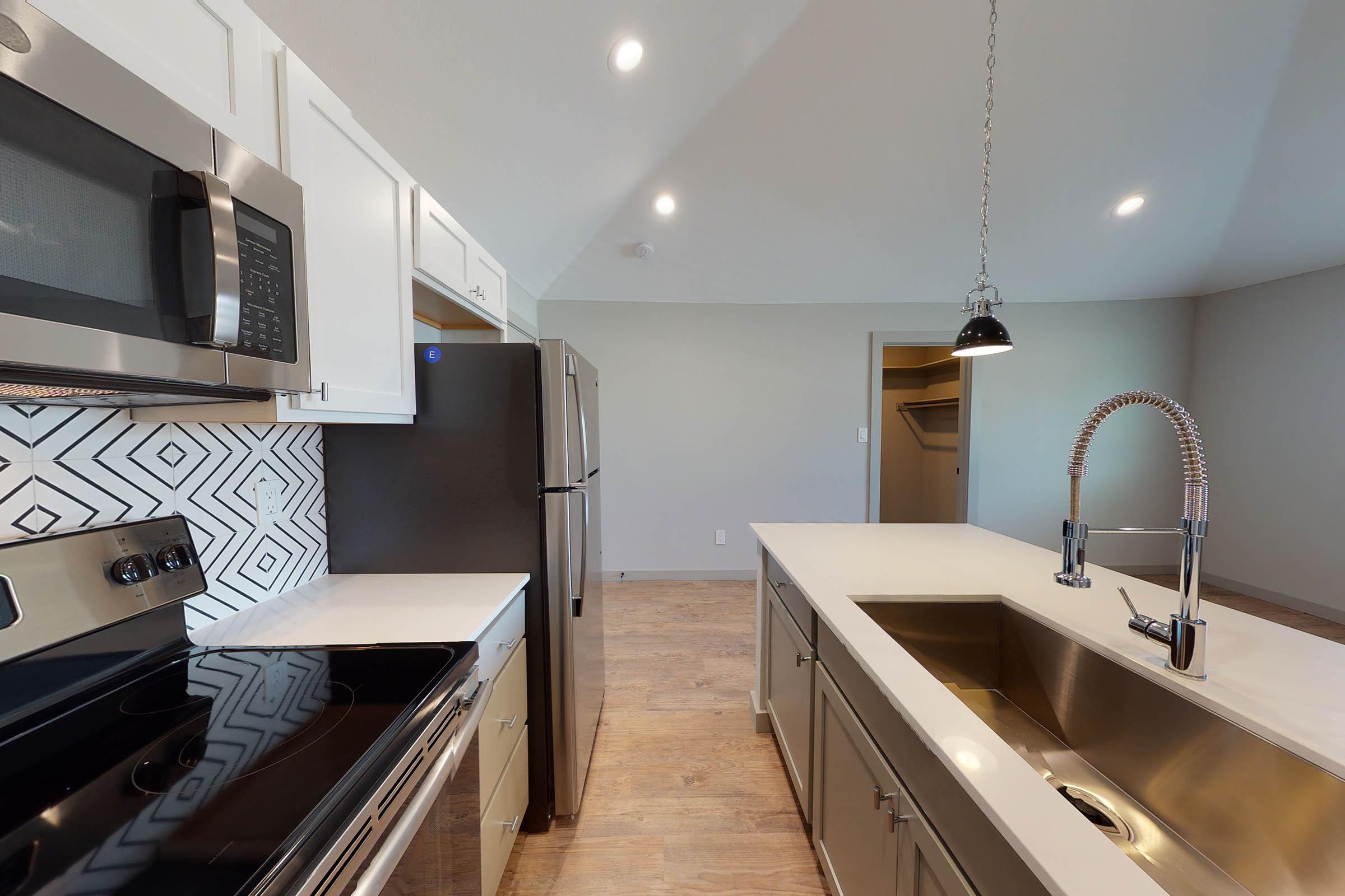 kitchen with stainless steel sink