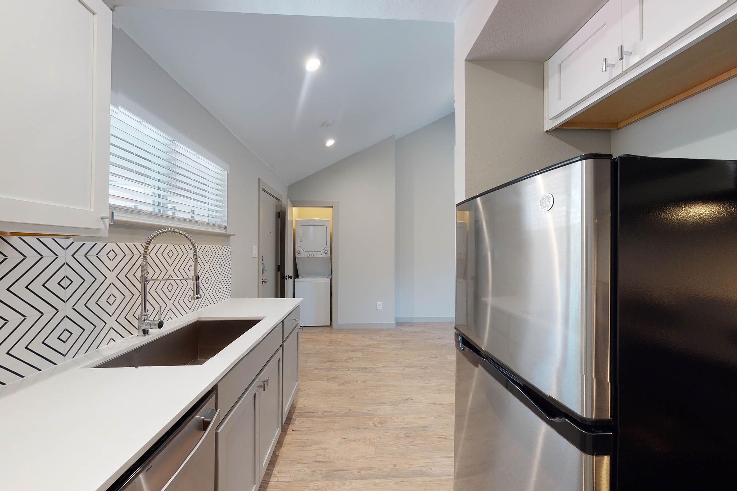 kitchen with wooden cabinets