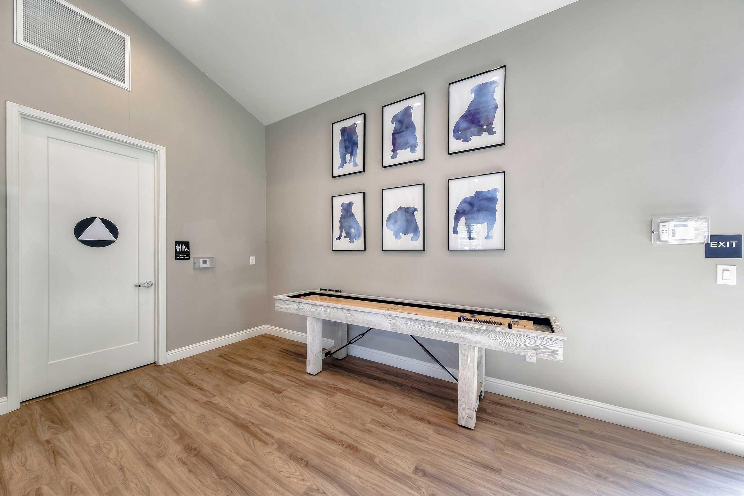 Clubhouse Tabletop Shuffleboard Wide View