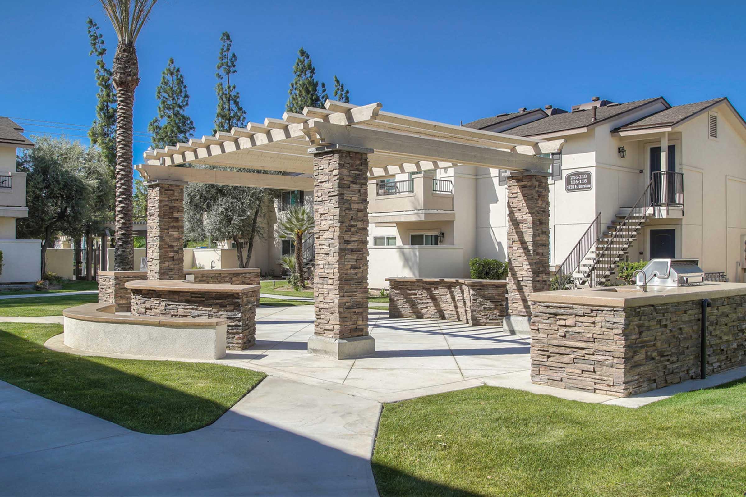 Courtyard with Gas Grills