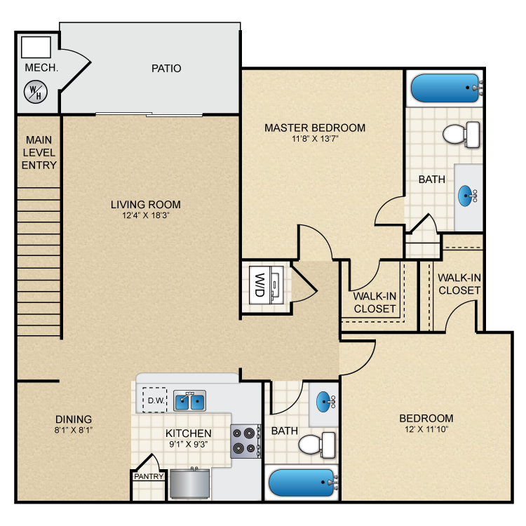 Floor plan image of Smokebrush