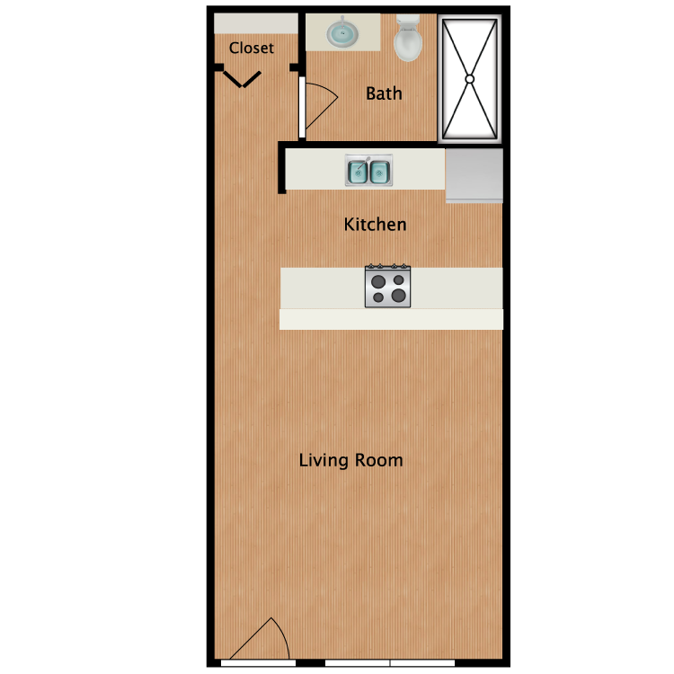 Floor plan image of Studio