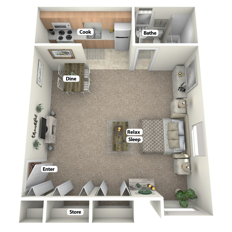 Floor plan image of The Studio