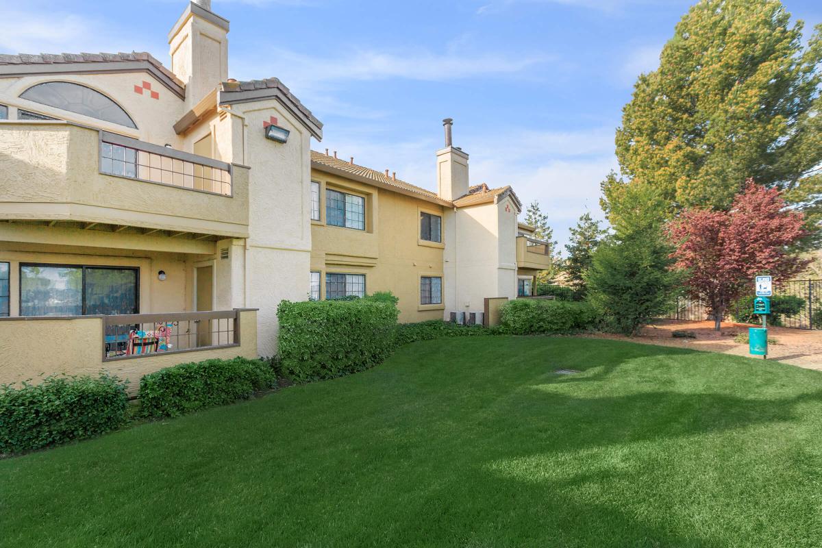 a large lawn in front of a house