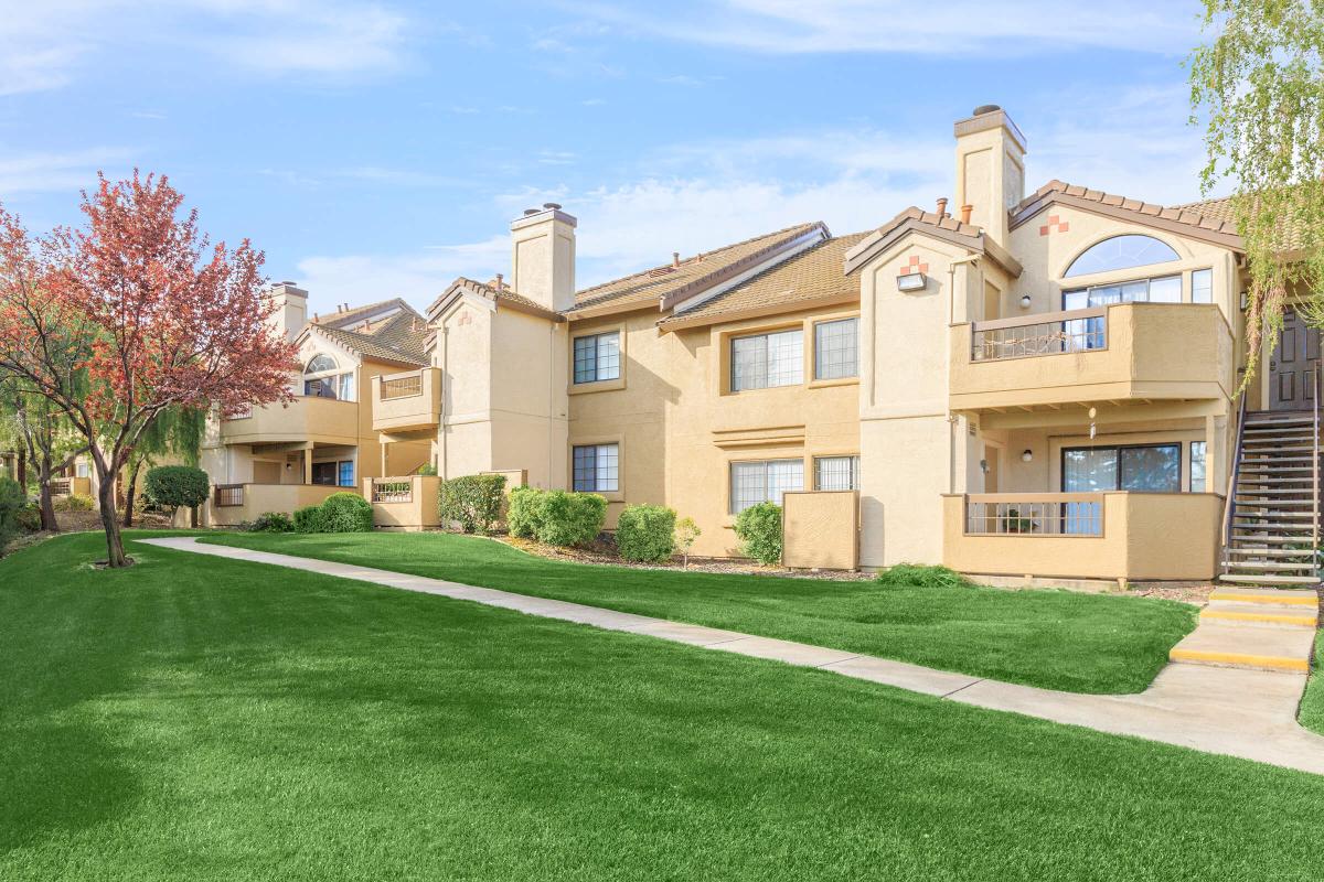 a large lawn in front of a house