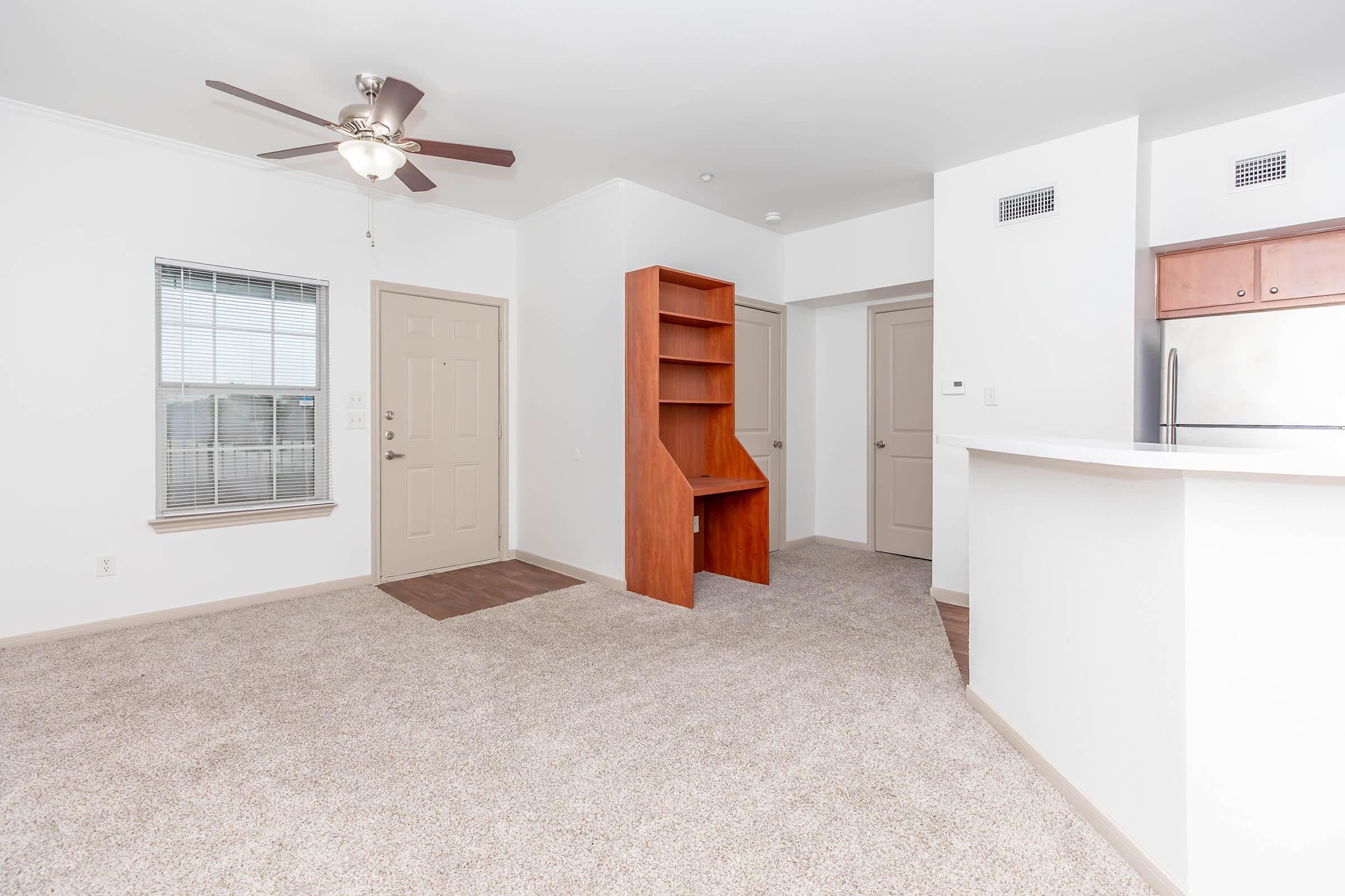 Built-in Desk and Ceiling Fan