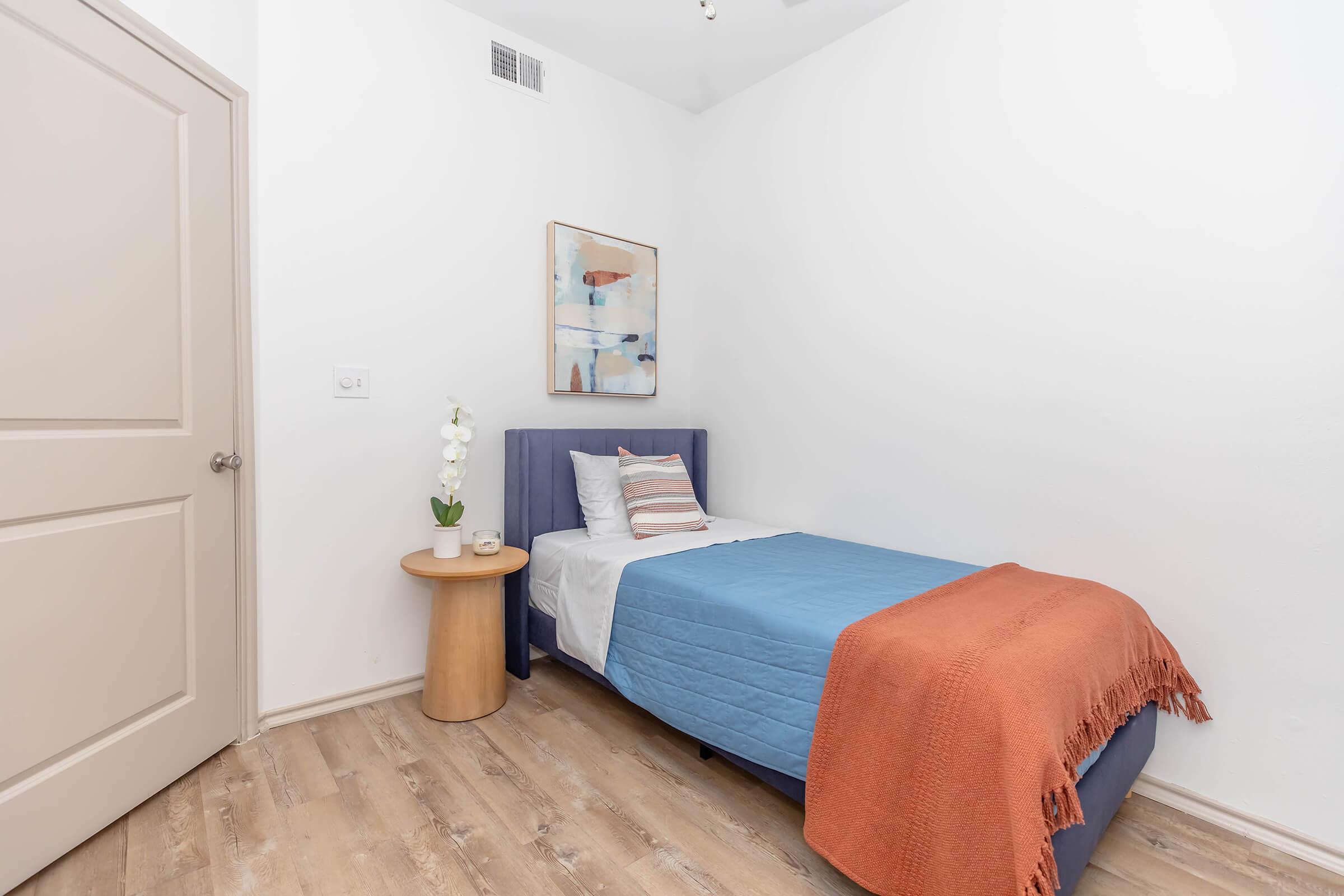 Whether you use it as a guest room, home office, or cozy personal retreat, this versatile second bedroom offers the perfect blank canvas to fit your lifestyle.