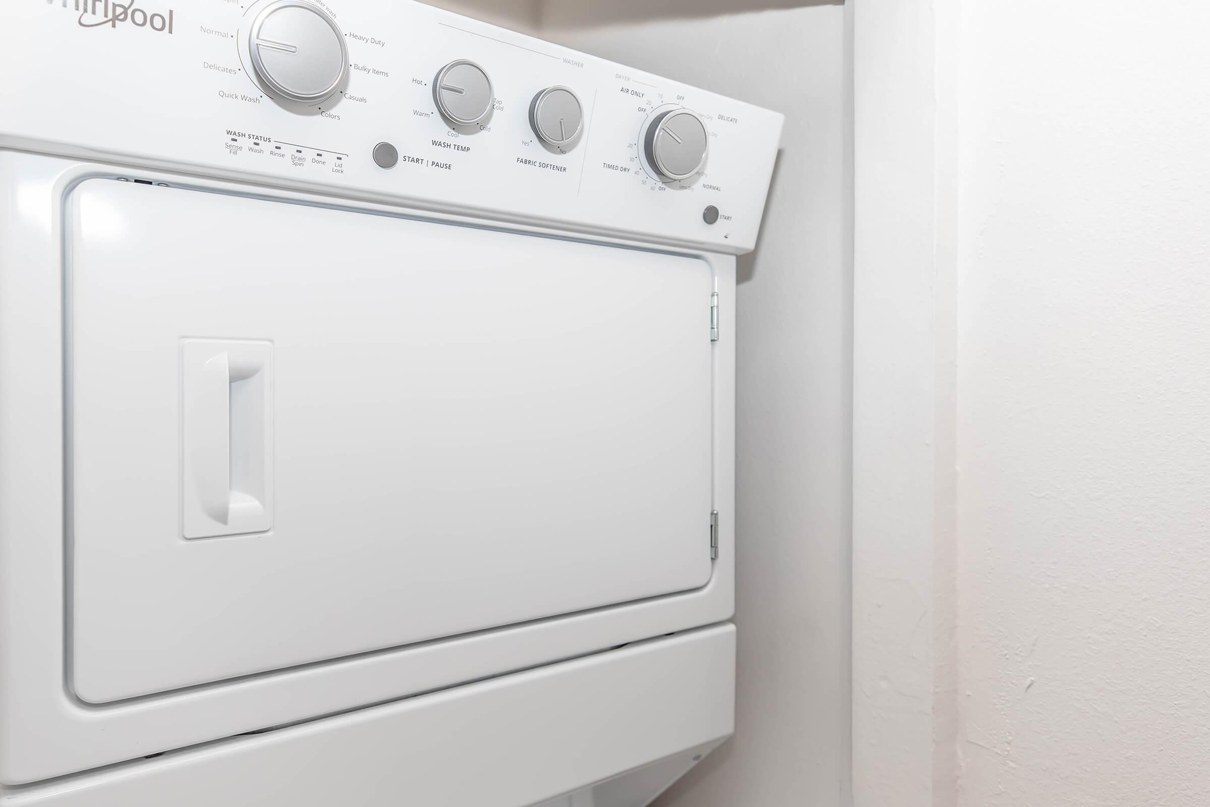 Stacked Washer and Dryer