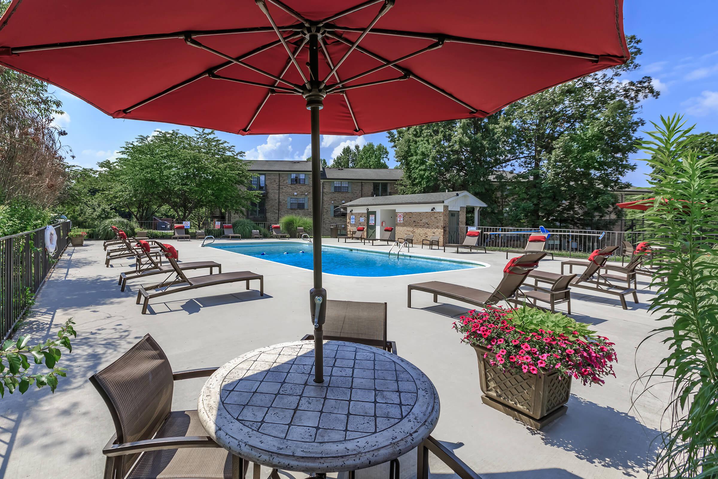 Hang out by the pool at Eagles Crest at Jack Miller in Clarksville, TN