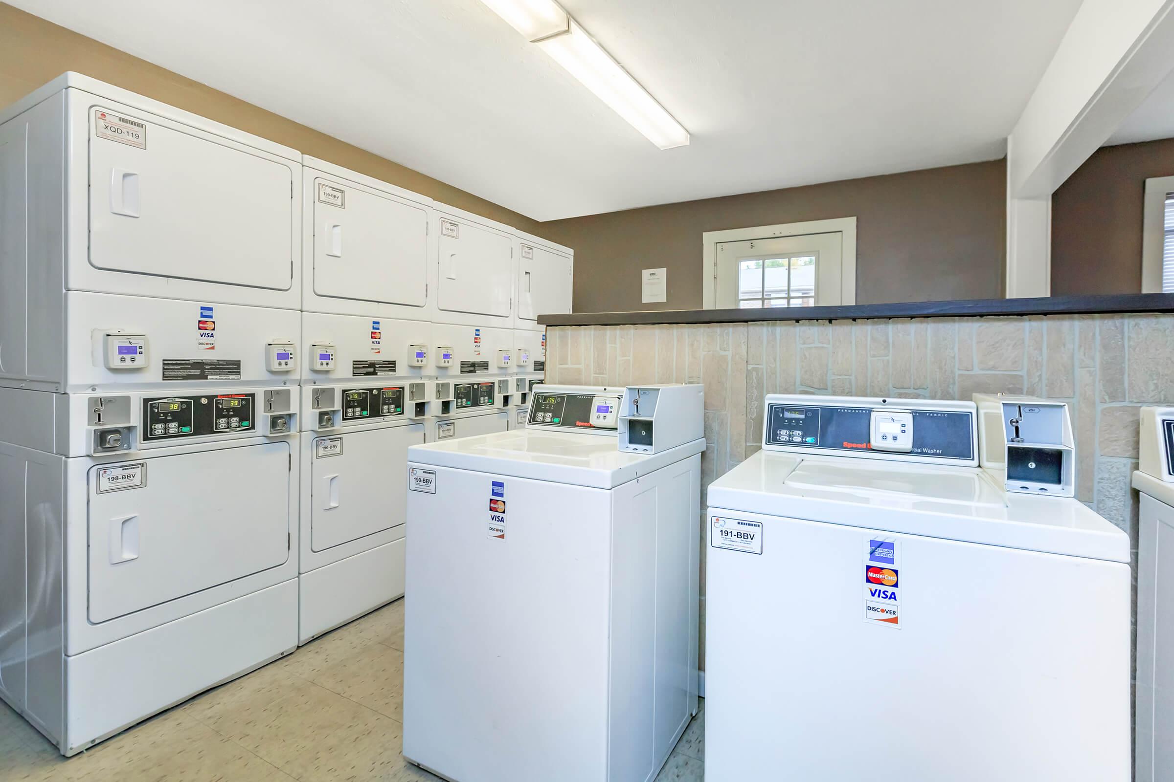 Laundry facility here at Eagles Crest at Jack Miller in Clarksville, TN