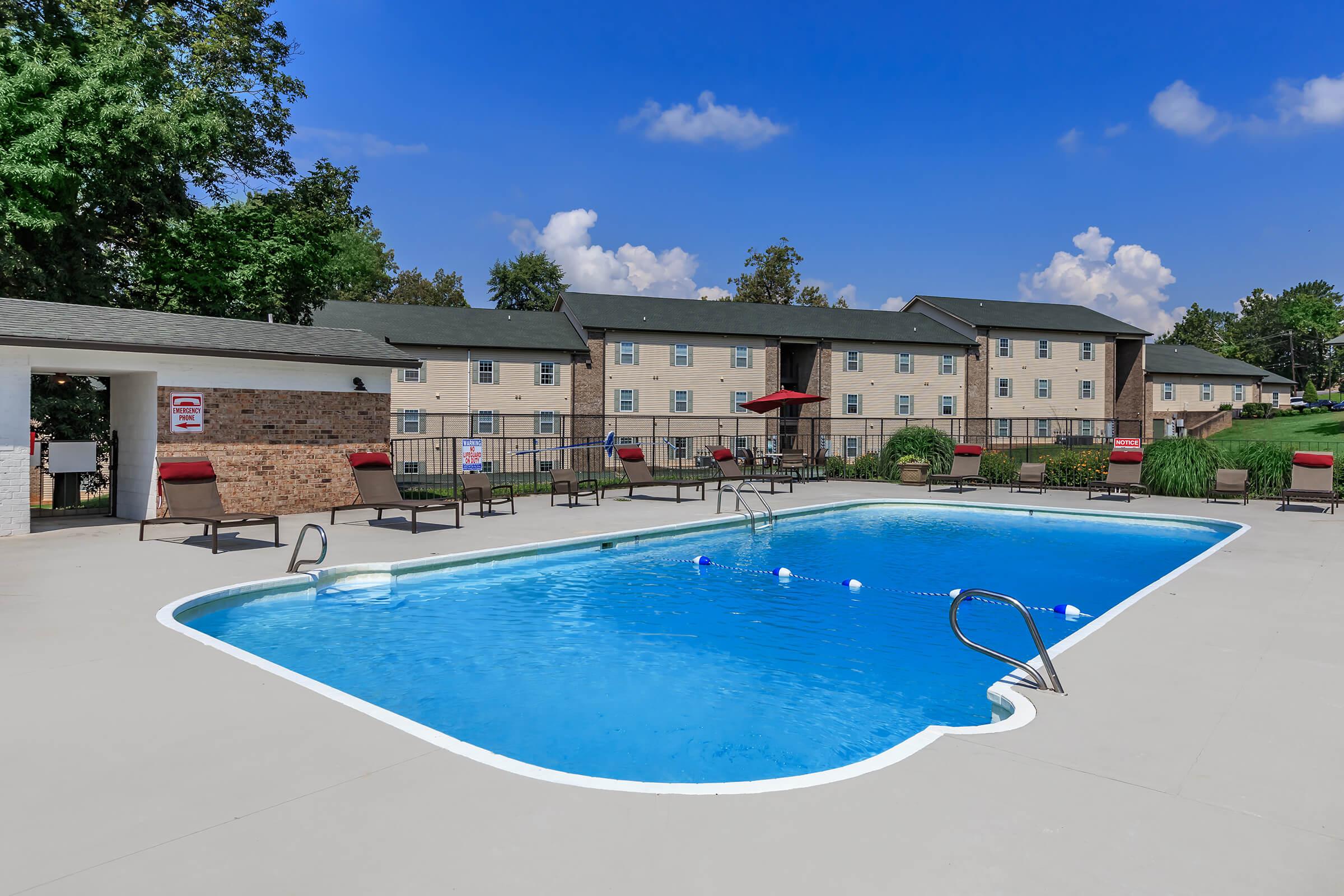 Make waves at our pool in Eagles Crest at Jack Miller in Clarksville, TN