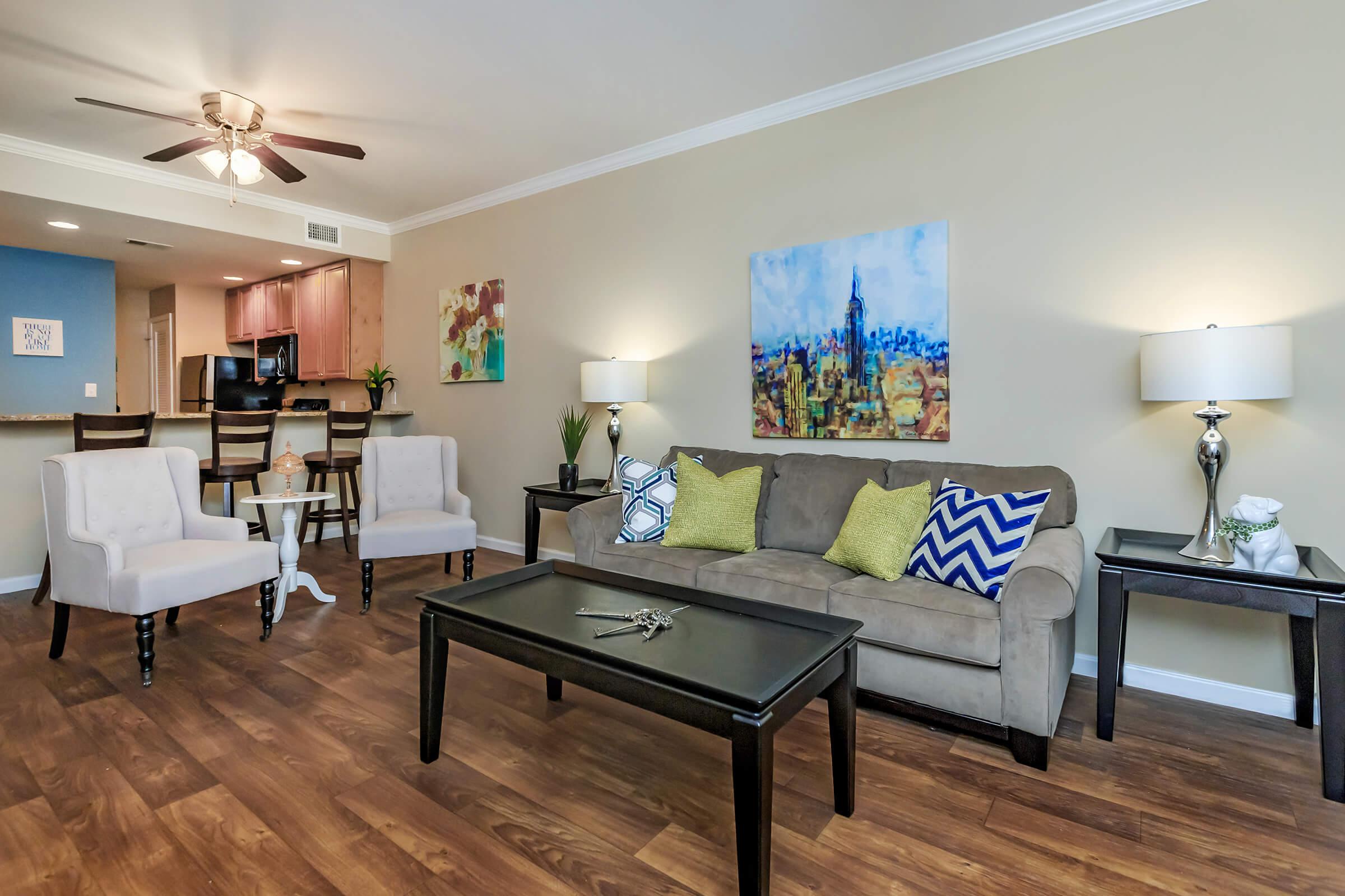 LIVING ROOM IN EAGLES CREST AT JACK MILLER