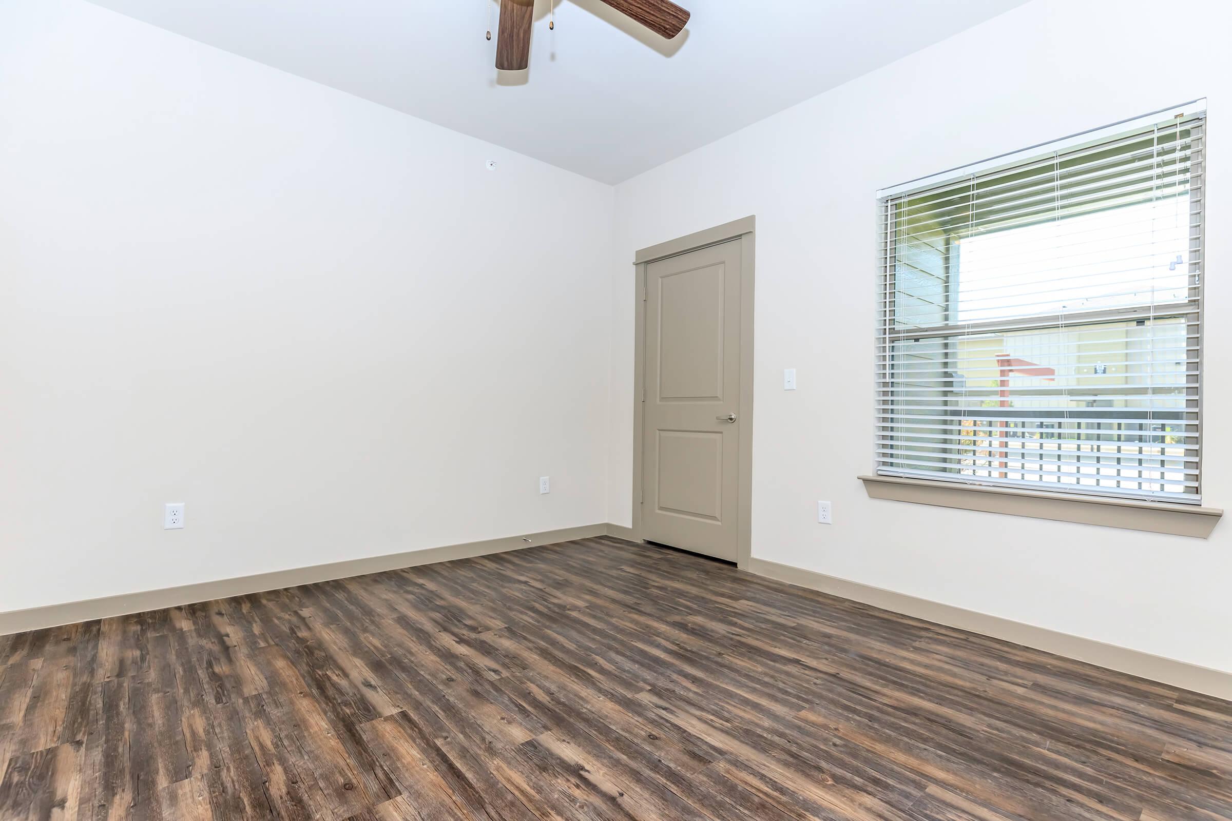 a room with a wooden floor