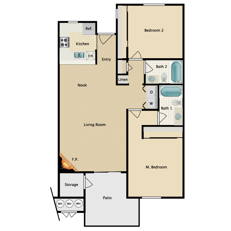 Floor plan image of The Courtney