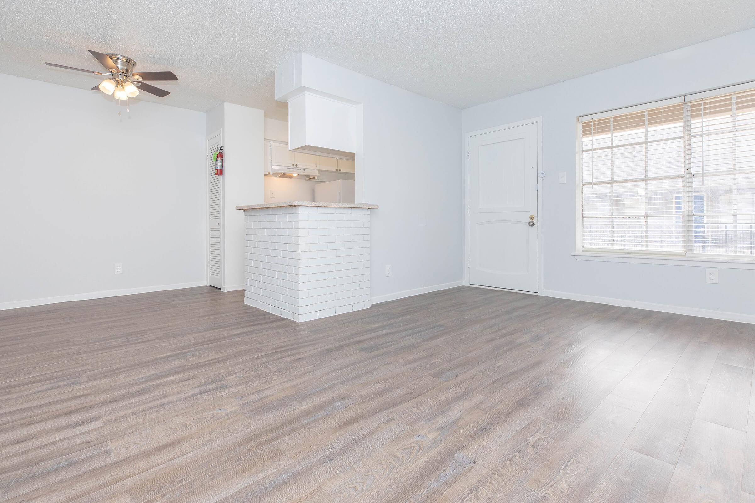 a room with a wooden floor