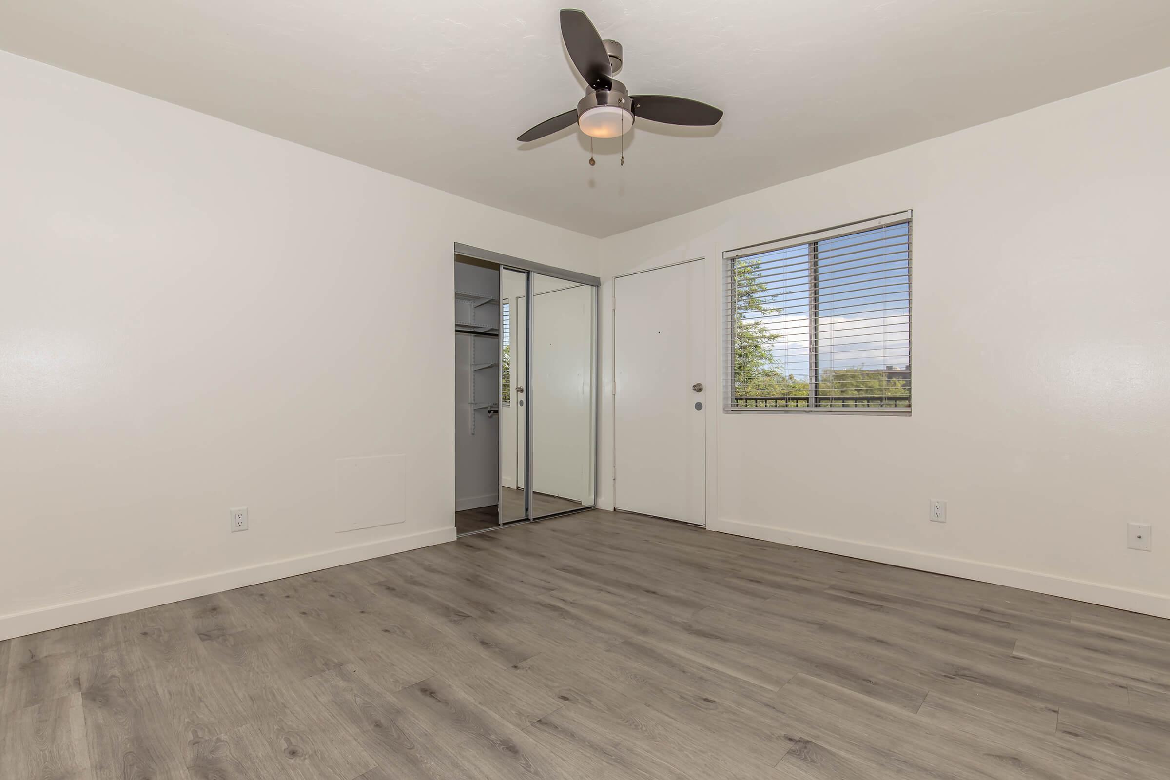 a room with a wooden floor