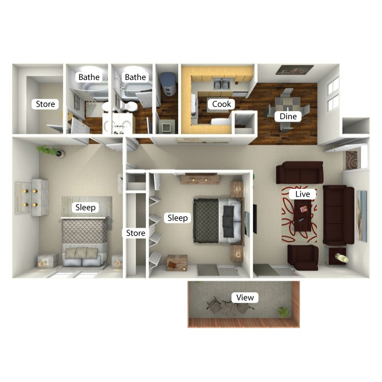 Floor plan image of The Walnut