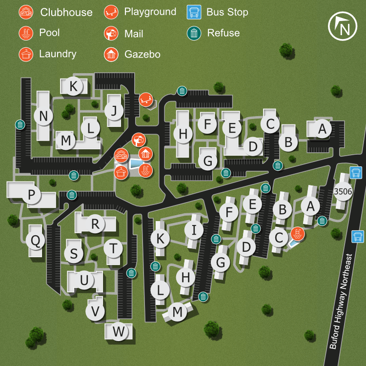 We make every effort to make our website accessible to anybody, especially those with disabilities. If you have question in terms of the relative location of an amenity or apartment home, please give us a call.