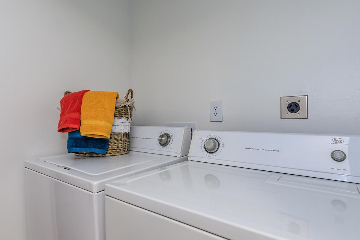 WASHER AND DRYER CONNECTIONS IN EACH HOME