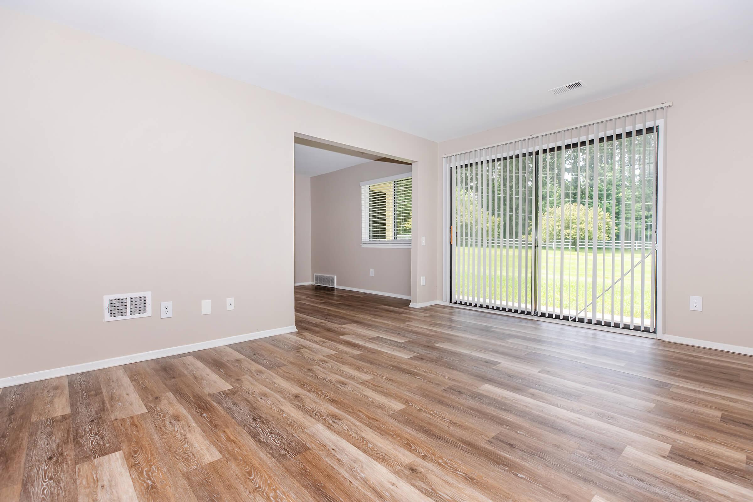 a room with a wooden floor