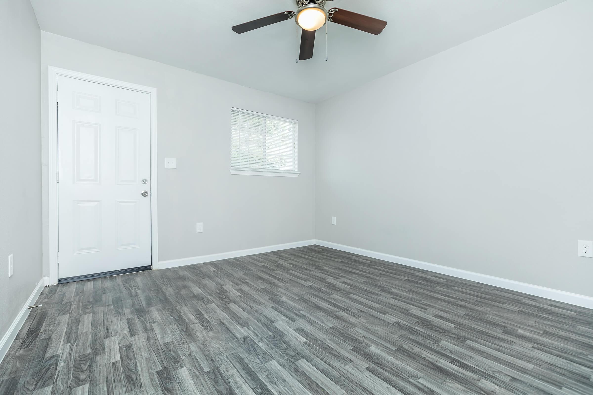 a room with a wooden floor