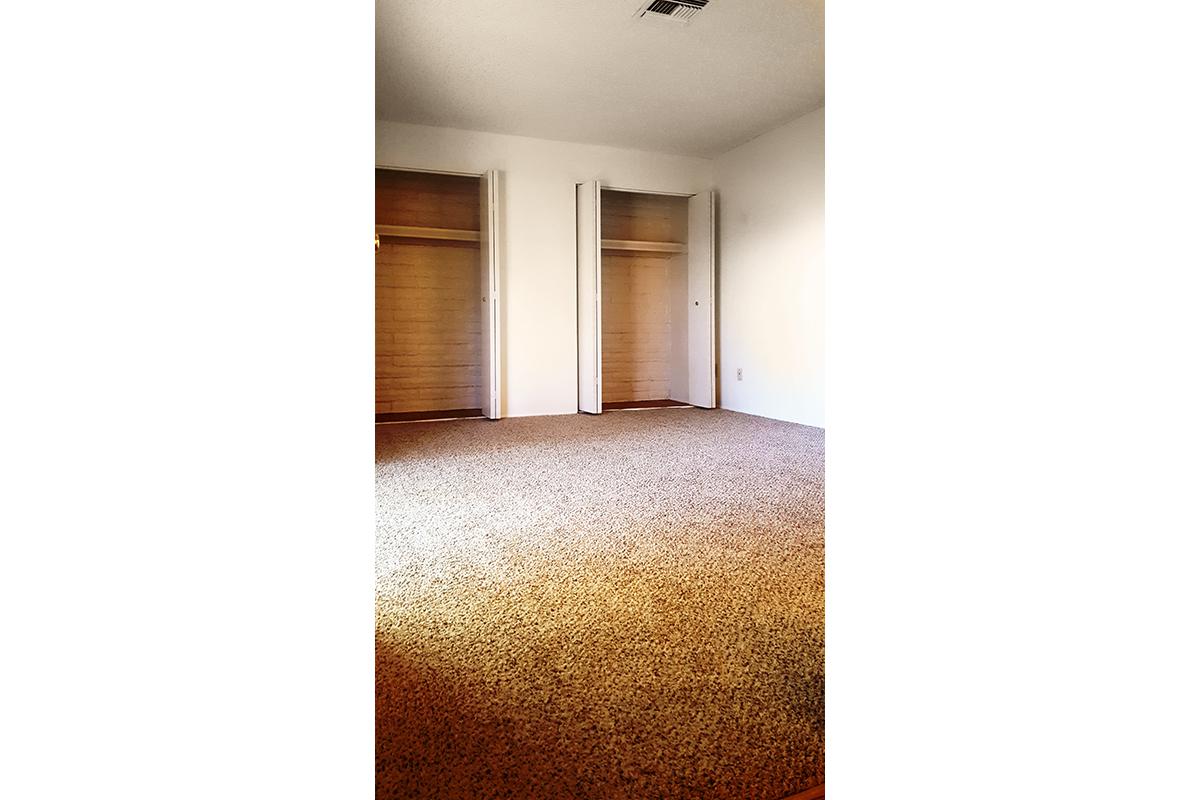 a double door in a room