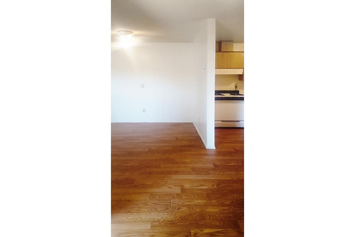 a room with white walls
