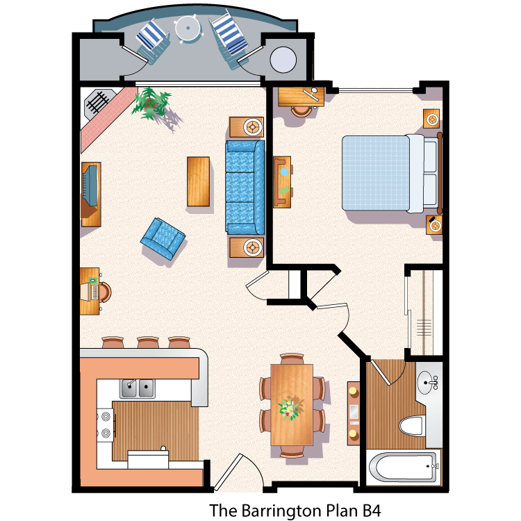Floor plan image of The Barrington B4