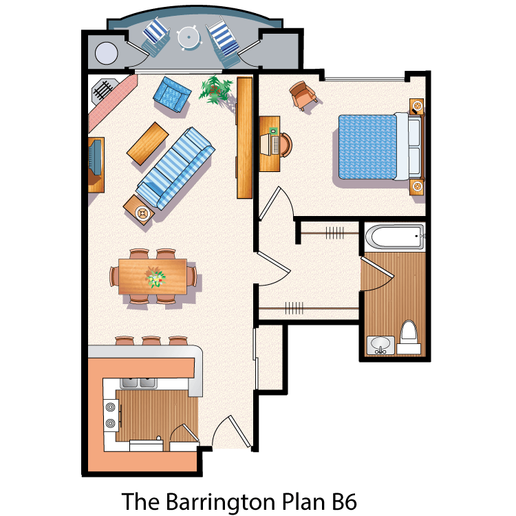 Floor plan image of The Barrington B6