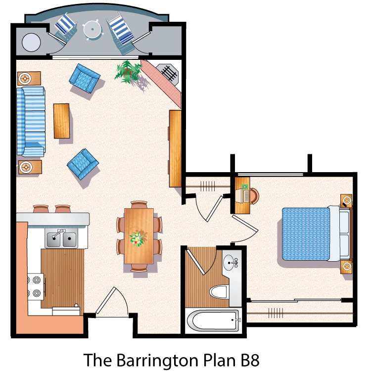 Floor plan image of The Barrington B8