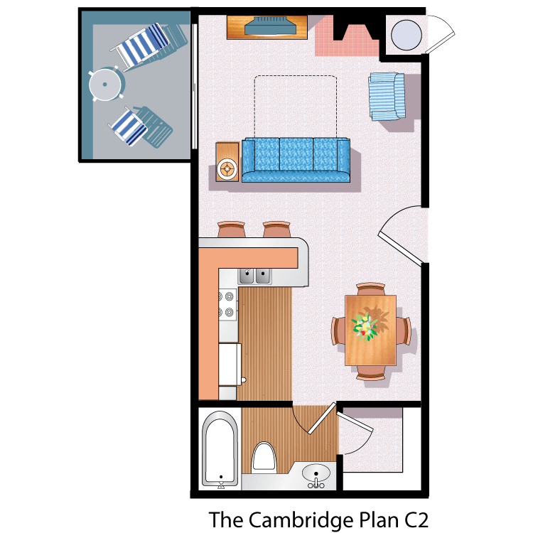 Floor plan image of The Cambridge C2