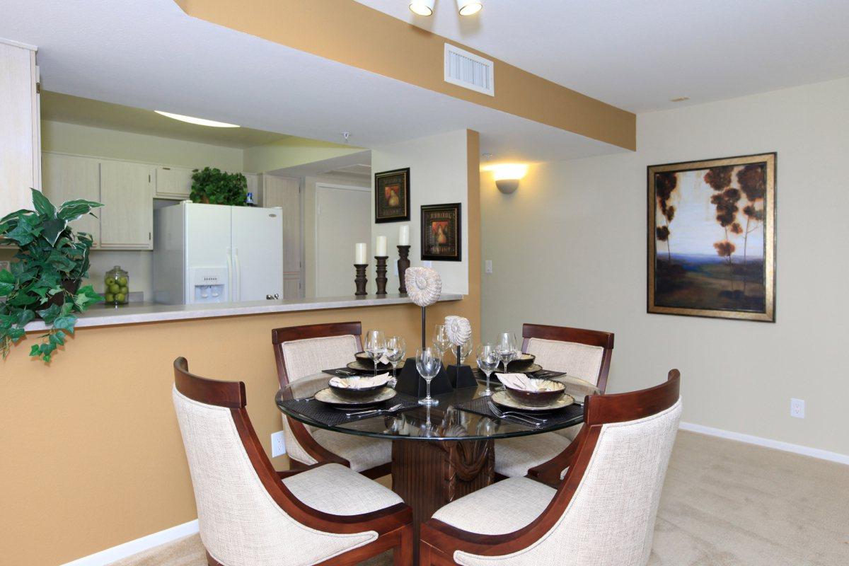 a dining room table
