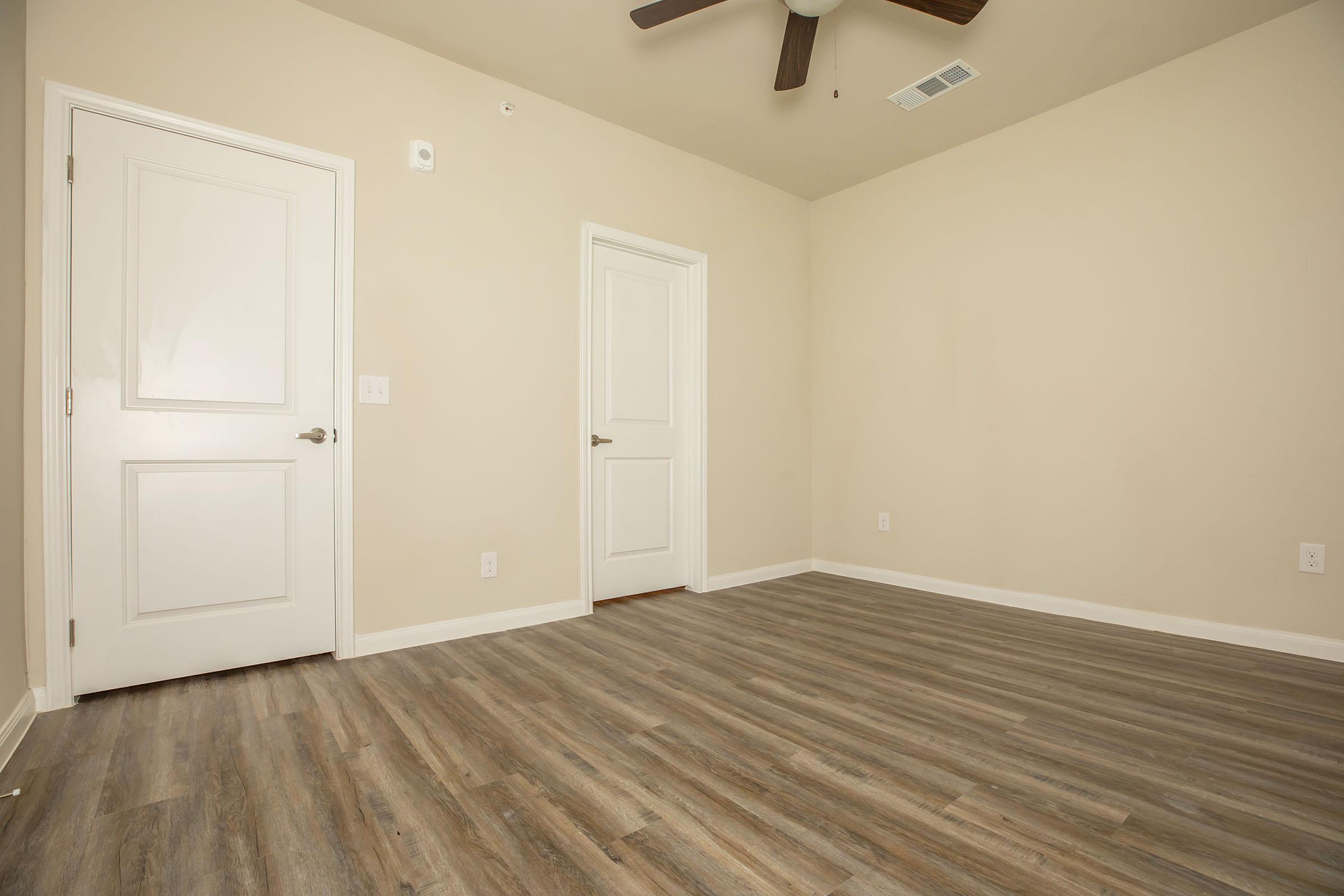 a room with a wooden floor