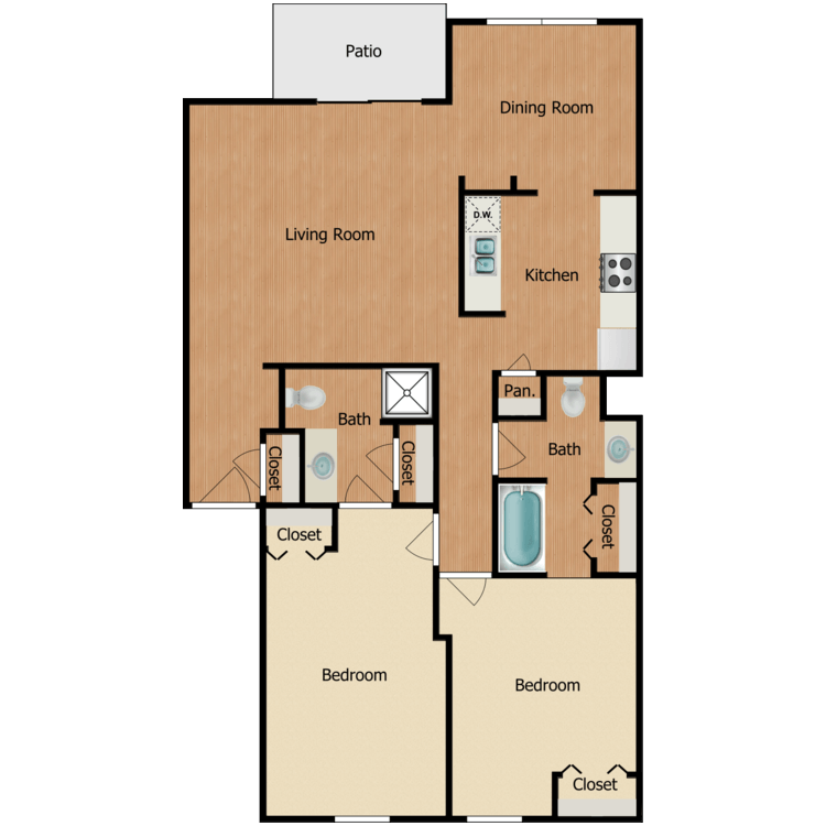 Floor plan image of 2 Bedroom Ground