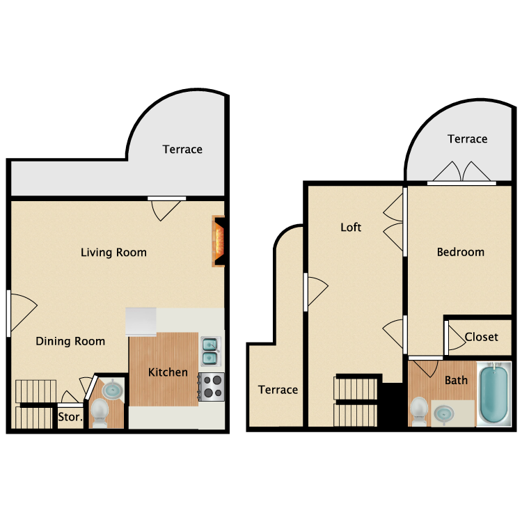 Floor plan image of Aruba